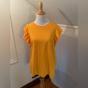 ❤️ Fun Banana Republic gold tshirt tank